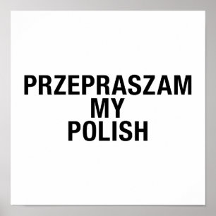 Polnische Sprache Polen Polska Poster