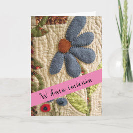 Polnische Tageskarte Imieniny Grußkarte Feiertagskarte