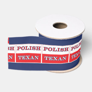 Polnische Texan-Polen-Flagge Ripsband