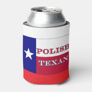 Polnische Texan-Texas-Flagge Dosenkühler