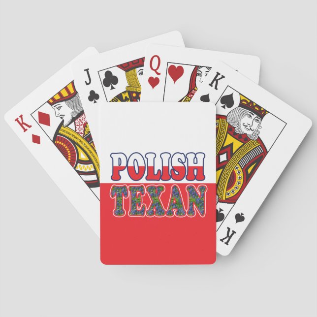 Polnische TexanBluebonnets Spielkarten (Rückseite)