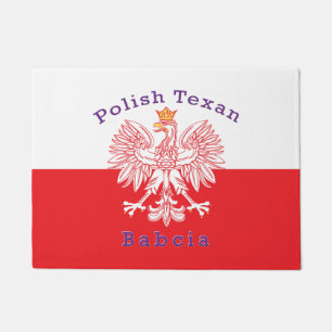 Polnische Texanische Adler-Babcia Fußmatte