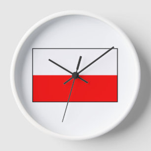 Polnische Uhr an der Mauer