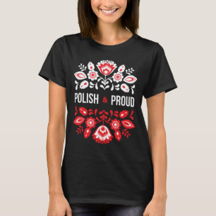 Polnische und stolz Blume Polen Polska T-Shirt