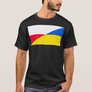 Polnische Unterstützung für die ukrainische Flagge T-Shirt