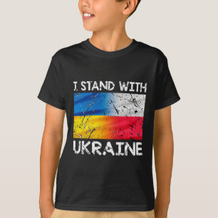 Polnische Unterstützung Ukrainisch Polen Ich stehe T-Shirt