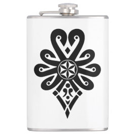 Polnische Volkskunst - Parzenica Vinyl Wrapped Fla Flachmann