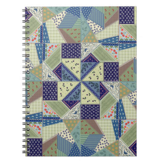 Polnische Volkskunst-Patchwork-Quilt-Handgenähtes Notizblock