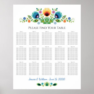 Polnische Volksmörder-Blume Lavendel und Gelb Poster