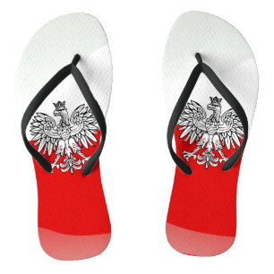 Polnische Wappen Flip Flops