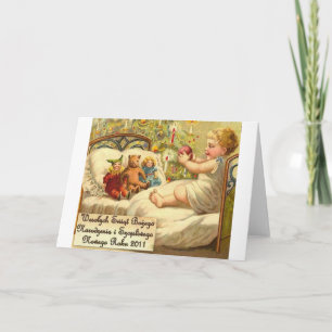 POLNISCHE WEIHNACHTSentwürfe 2 Feiertagskarte