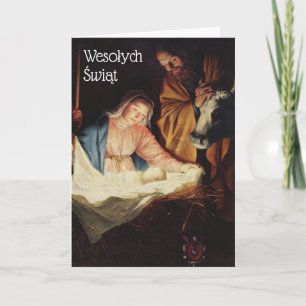 Polnische Weihnachtskarte - Boże Narodzenie Karte