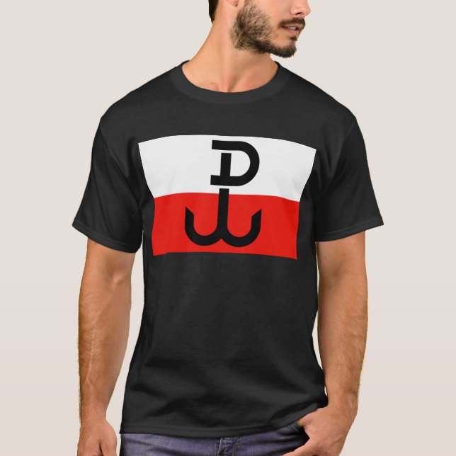Polnische Widerstand-Flagge T-Shirt (Vorderseite)