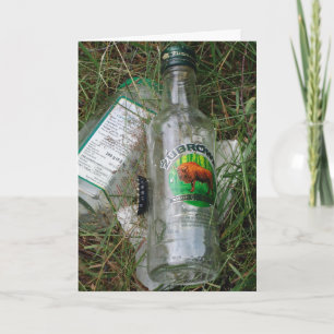 Polnische Wodka-Grußkarte Freundschaft Lieblings- Karte