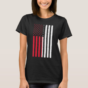 Polnische Wurzeln Usa-Flagge Erbe Halb polnisch Am T-Shirt