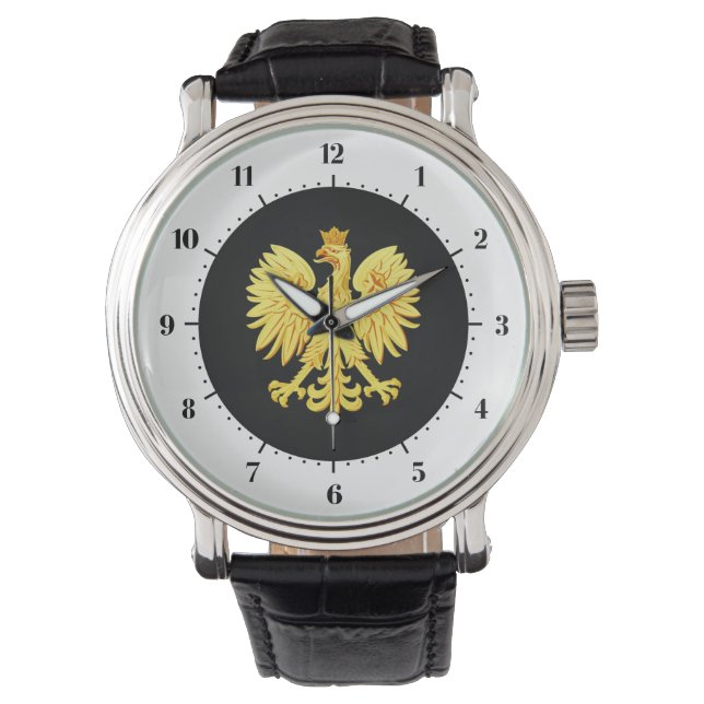 Polnischer Adler Armbanduhr (Vorderseite)