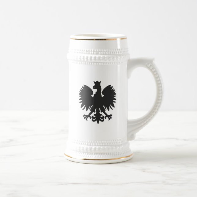 Polnischer Adler Beer Stein Bierglas (Rechts)