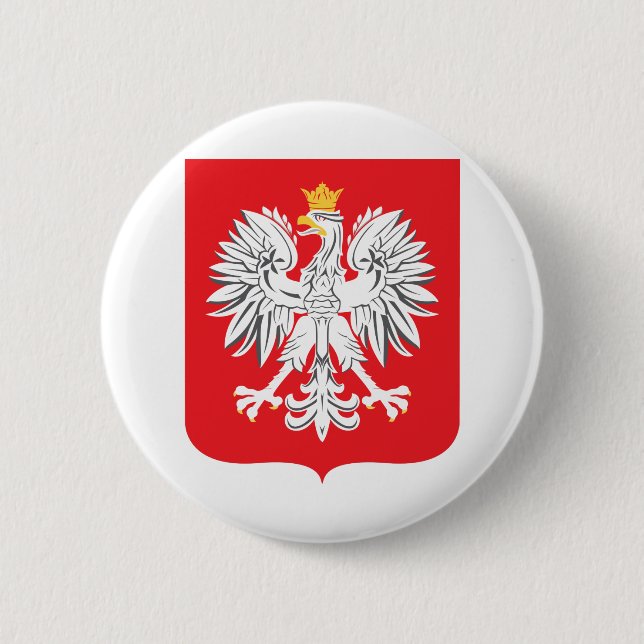 Polnischer Adler Button (Vorderseite)
