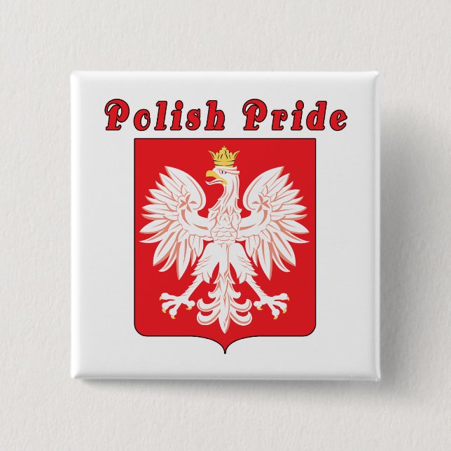 Polnischer Adler Button (Vorderseite)