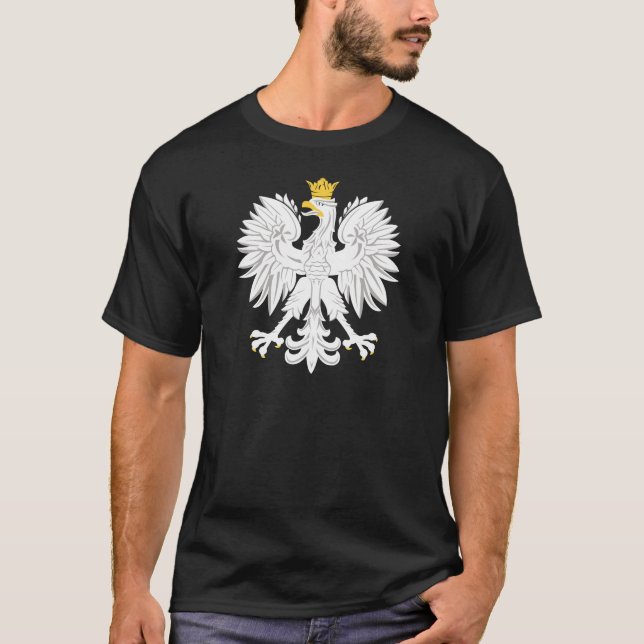 polnischer Adler des Weiß T-Shirt (Vorderseite)