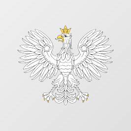 Polnischer Adler Fensteraufkleber