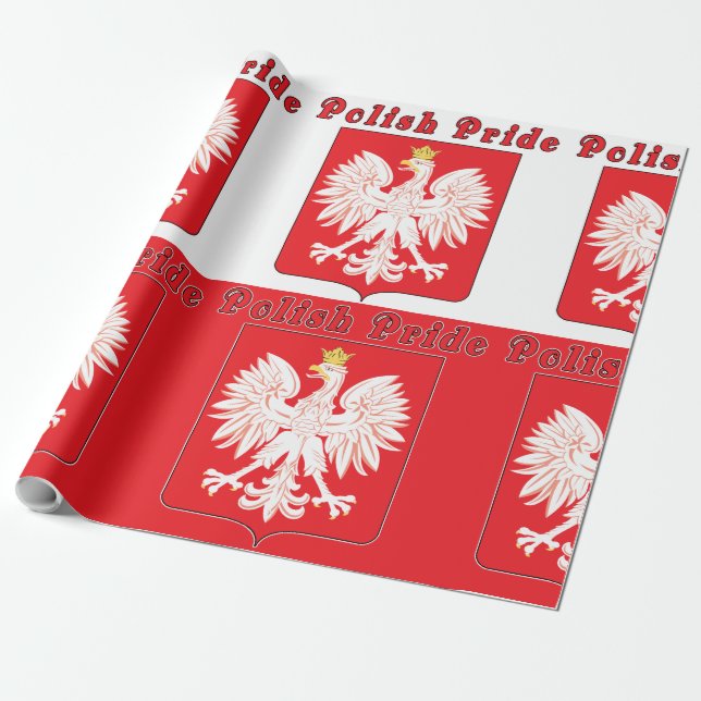 Polnischer Adler Geschenkpapier (Ungerollt)