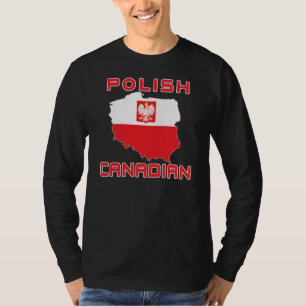 Polnischer Adler Kanadische Karte T-Shirt