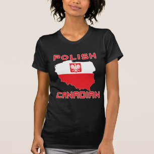 Polnischer Adler Kanadische Karte T-Shirt