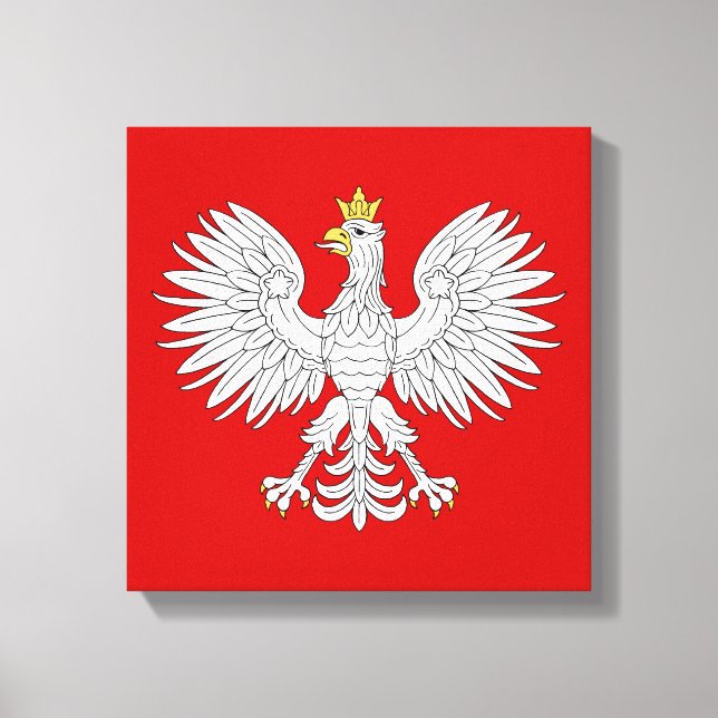 Polnischer Adler Leinwanddruck (Vorderseite)