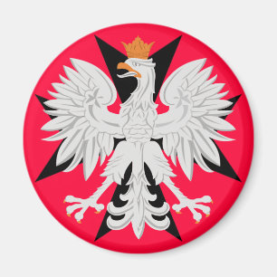 Polnischer Adler Malteser Kreuz Magnet