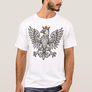 Polnischer Adler Minimal-Wappen T-Shirt