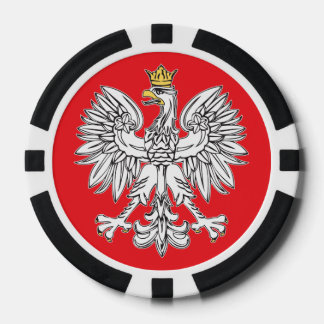 Polnischer Adler mit Chips aus Poker der Goldkrone