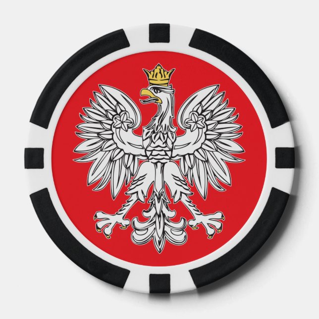 Polnischer Adler mit Chips aus Poker der Goldkrone (Vorderseite)