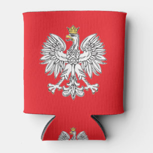 Polnischer Adler mit dem Goldkronen-Schaum cooler Dosenkühler