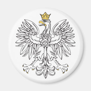 Polnischer Adler mit Goldkrone Magnet