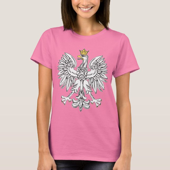 Polnischer Adler mit Goldkrone T-Shirt (Vorderseite)