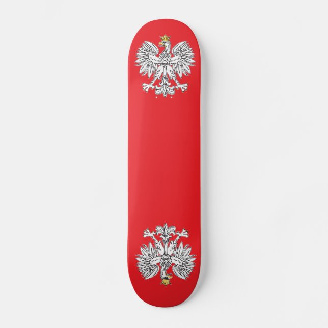 Polnischer Adler mit Skateboard aus Goldkronen (Vorderseite)