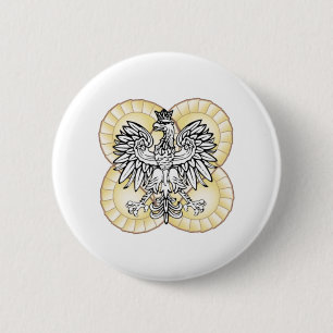 Polnischer Adler Pierogi Button
