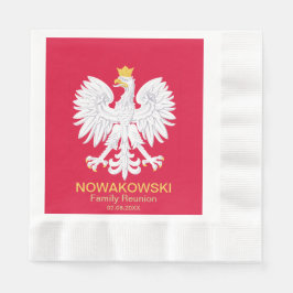 Polnischer Adler 🦅 Polski Polen Rotes Wappen Serviette