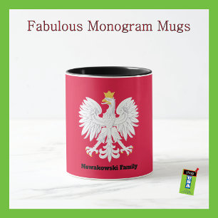 Polnischer Adler 🦅 Polski Polen Rotes Wappen Tasse