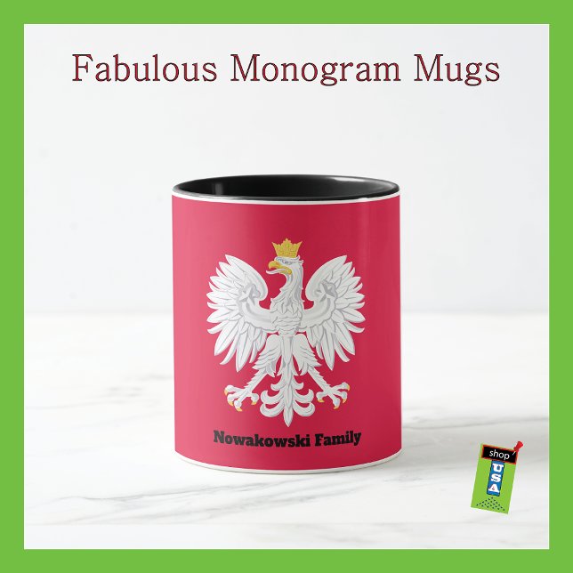 Polnischer Adler 🦅 Polski Polen Rotes Wappen Tasse (Von Creator hochgeladen)