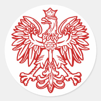 Polnischer Adler Runder Aufkleber