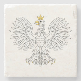 Polnischer Adler Steinuntersetzer