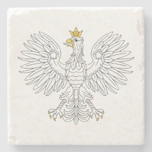 Polnischer Adler Steinuntersetzer