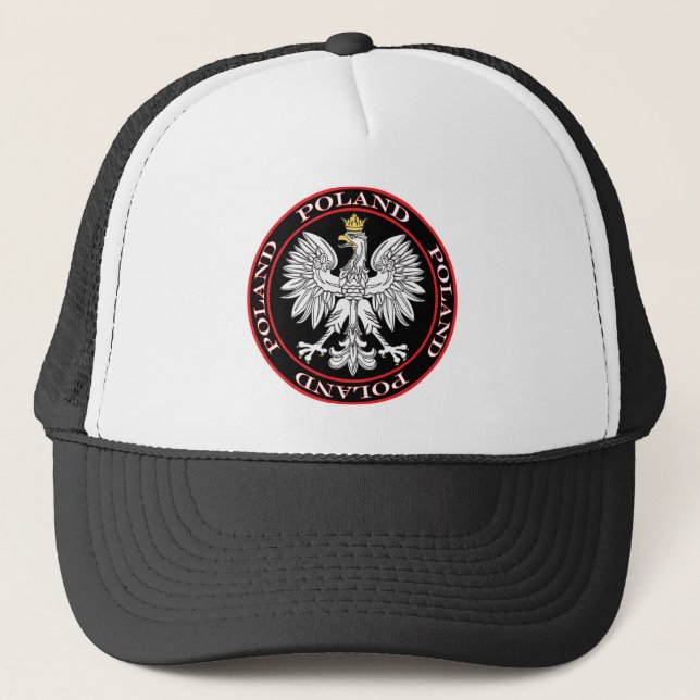 Polnischer Adler Truckerkappe (Vorderseite)