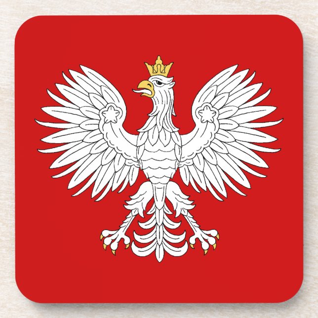 Polnischer Adler Untersetzer (Vorderseite)