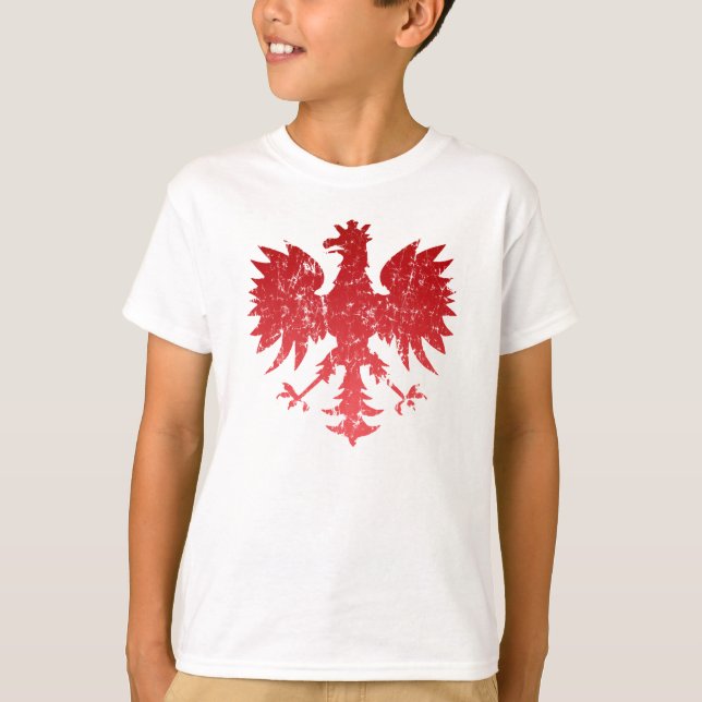 Polnischer Adler Vintag T-Shirt (Vorderseite)