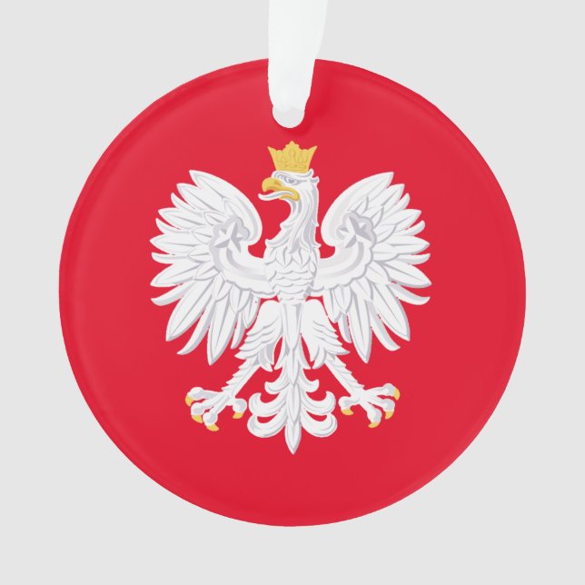 Polnischer Adler Weihnachtsschmuck Ornament (Vorderseite)
