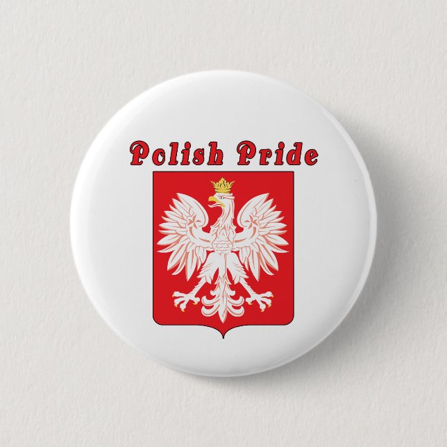 Polnischer Adlerknopf Button (Vorderseite)