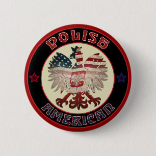 Polnischer Adlerknopf Button